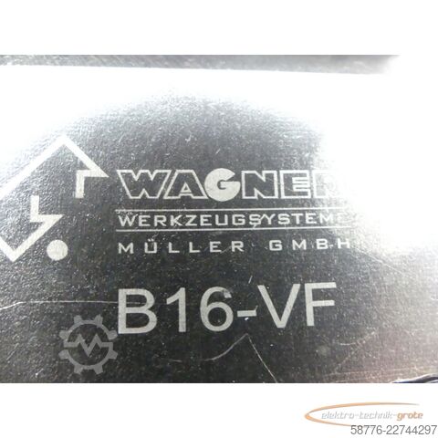 Composant  Wagner Werkzeugsysthem B16-VF Tangential Werkzeug Gewinde Rollenkopf 002/003