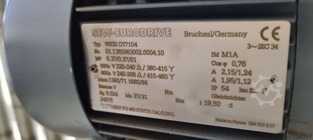 Rulletransportør med drev og overføringselement Interroll 2,60m