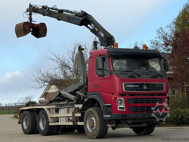 Containertransport (haakarmsysteem) Volvo FM 6x6!! WS KRAAN/HAAKARM!!NL TRUCK!!