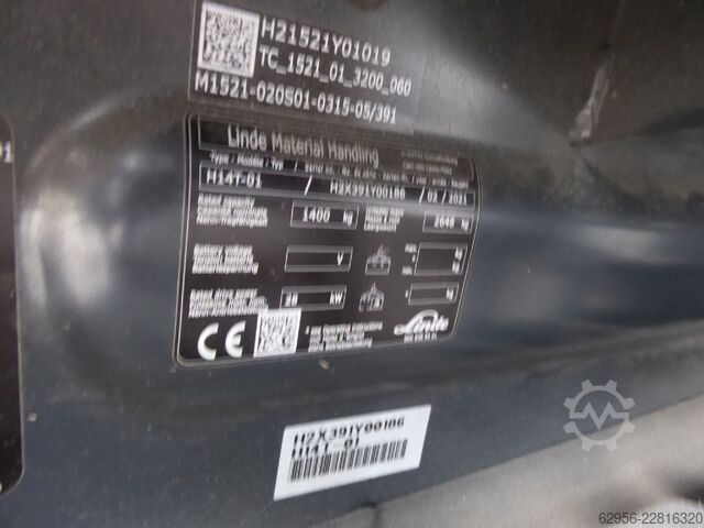 LPG vysokozdvižné vozíky Linde H14T-01