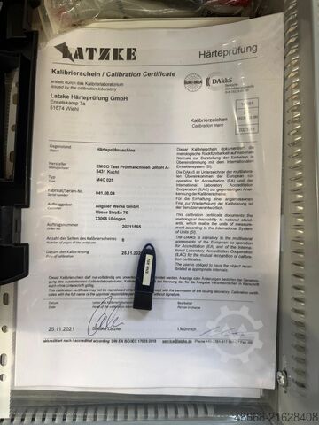 Universal hårdhedsprøvemaskine (hårdhedstester) EMCO Test M4C 025
