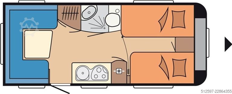 Campingvogn HOBBY Prestige 540 UL Mover, SAT-/TV, Sonnensegel