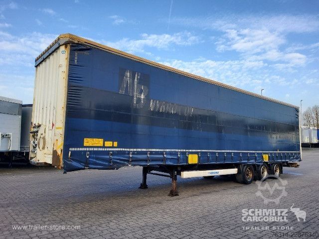 Open oplegger met zeil Krone Curtainsider Mega