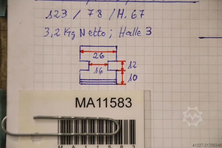 Değiştirilebilir çeneler unbekannt Breite 27 mm