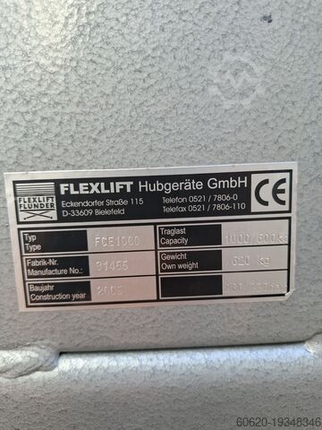 Heftafel met kantelfunctie Flexlift FCE1000(1)