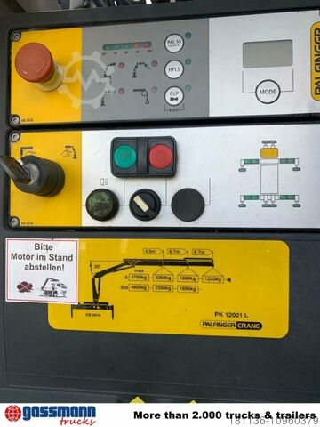 Autolaadkraan Palfinger PK 12001 L, 8.7m - 1.220 kg, Hochstand,