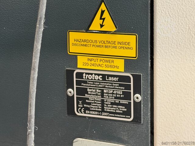 Ipari lézeres jelölőgépek Trotec Speedmarker 1300 20 Watt/SM1300 SZ SX SY