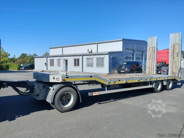 Lavtloader trailer Möslein TA3 Tieflader hydr. Rampen