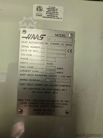 Vertikales Bearbeitungszentrum HAAS VF-3