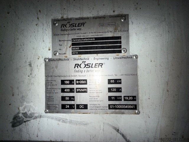 Instalație de sablare Rösler RDGE 1000-4 HD