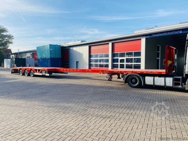 Semirimorchio con piattaforma di lavoro KÄSSBOHRER Mega Tele HD Plattform Auflieger mit Radmulden