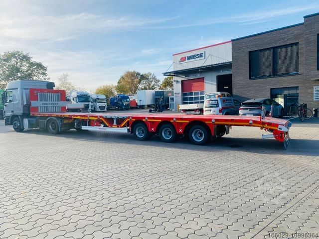 Semirimorchio con piattaforma di lavoro KÄSSBOHRER Mega Tele HD Plattform Auflieger mit Radmulden