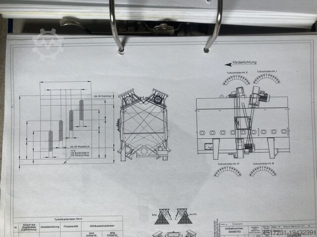 Zandstraalinstallatie Konrad Rump 20-W-1500-4