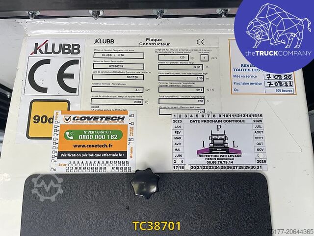 Hefplatform Renault Master tronqué