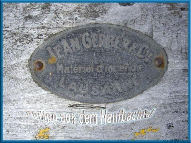 Inne Other Feuerwehr Anhanger aus Holz von 1930