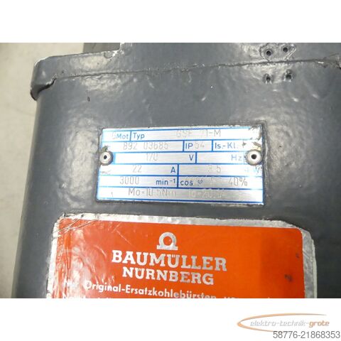 Styrenhet Baumüller GSF 71-M Servomotor SN: 89203685 - 22A / 170V