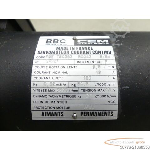Styrenhet BBC FDE T5C3B3 R0043 Servomotor SN: 24925