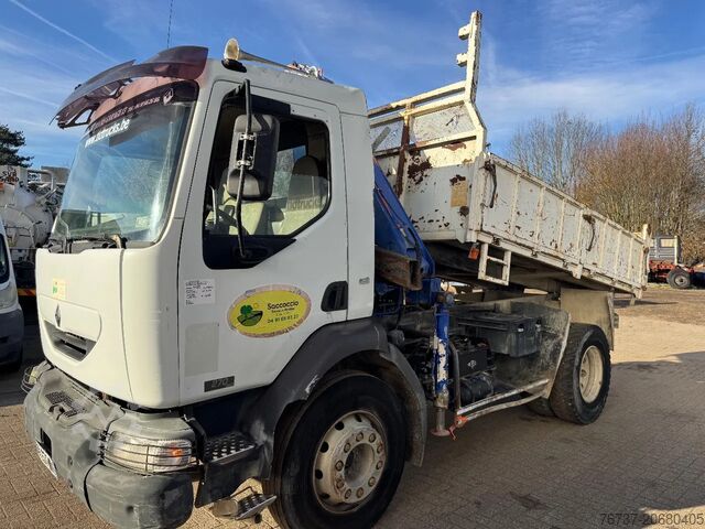 Kipper met kraan Renault Midlum 270 **TIPPER+FASSI CRANE-FRENCH TRUCK**