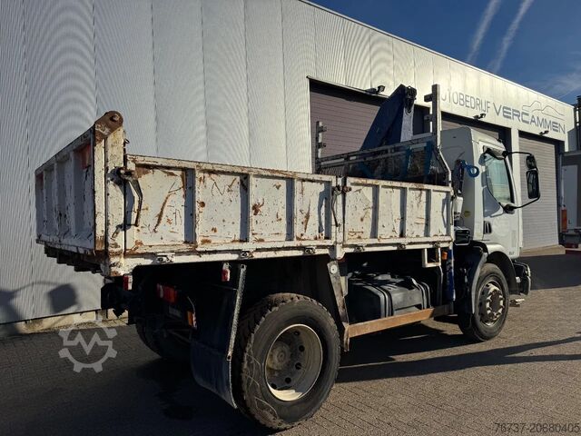 Kipper met kraan Renault Midlum 270 **TIPPER+FASSI CRANE-FRENCH TRUCK**