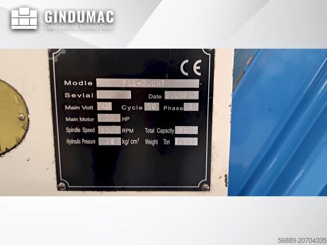 Horisontell svarvmaskin Dugard Eagle FCL-200HT