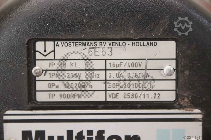 Axial Ventilator 0,60 kW 900 U/min Multifan 6E63  Lüfterrad Ø 630 mm