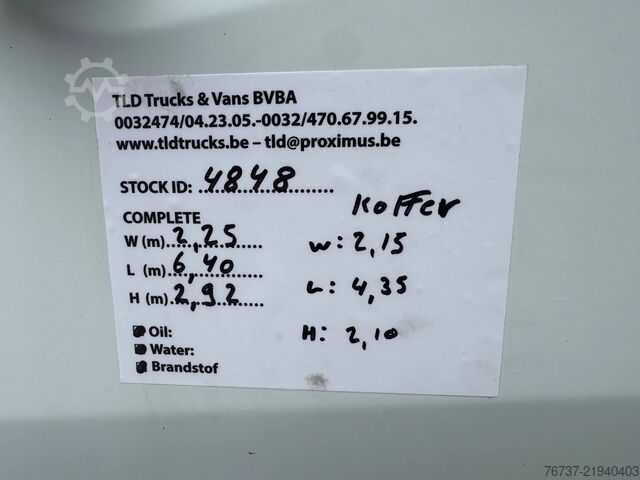 Koffer Mitsubishi Canter **FUSO 3C13-BELGIAN ORIGINE**