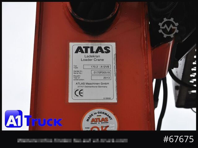 Truck mounted crane MERCEDES-BENZ Axor 2543, Atlas 170.2 Kran, Lift-Lenkachse,