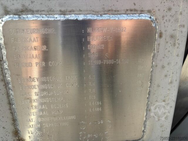  Burg BPO 12-27 ZGZXX 32600 Ltr / 3 Kammer / Chemie L...