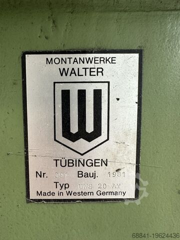 Gereedschap slijpmachine Walter UWS20