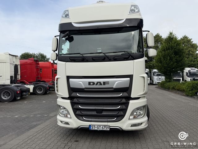 Standard dragbil DAF XF 480 FT SSC, Abbiegeassistent, Standklima