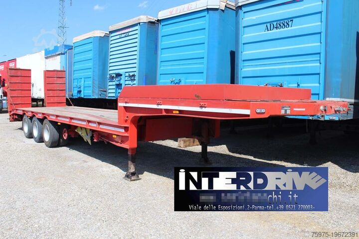 Semiremorcă joasă pentru transportul utilajelor de construcții piacenza semirimorchio carrellone rampe usato