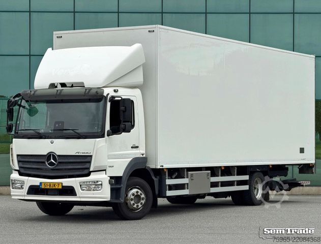 Vrachtwagen met bakwagen MERCEDES-BENZ Atego 1221 EURO 6 VAN BEURDEN BAK LAADKLEP KACHE