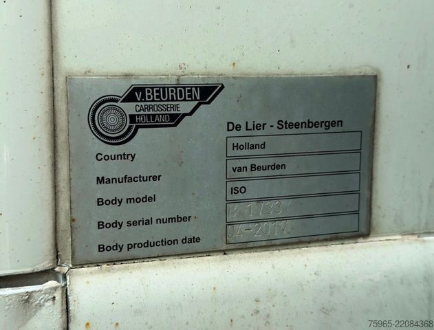 Vrachtwagen met bakwagen MERCEDES-BENZ Atego 1221 EURO 6 VAN BEURDEN BAK LAADKLEP KACHE