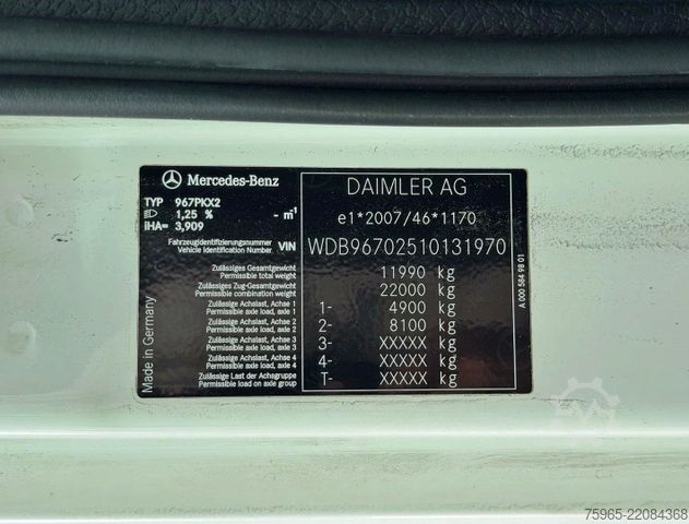 Vrachtwagen met bakwagen MERCEDES-BENZ Atego 1221 EURO 6 VAN BEURDEN BAK LAADKLEP KACHE
