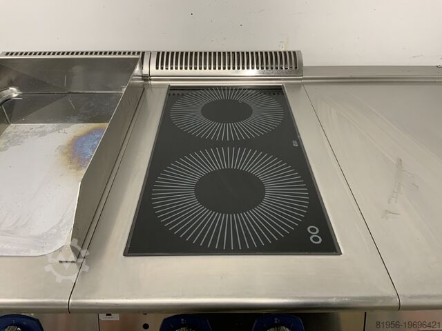 Paslanmaz çelik kızartma ve pişirme hattı, endüksiyonlu kızartma plakası ile Electrolux 