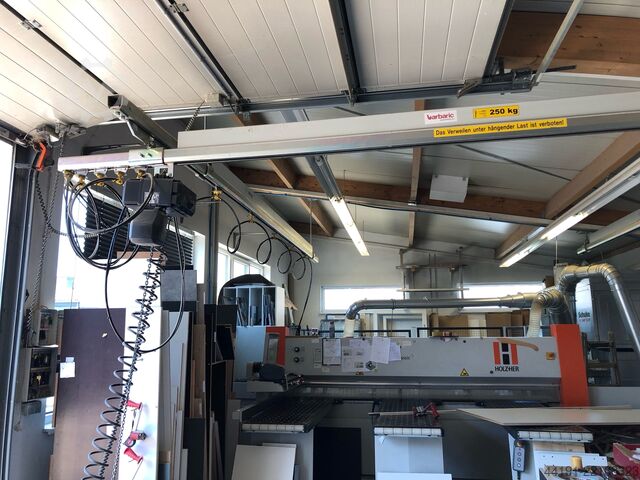 Grue coulissante avec dispositif de levage par aspiration Barbaric B 3 uniWood UW H K 250 V