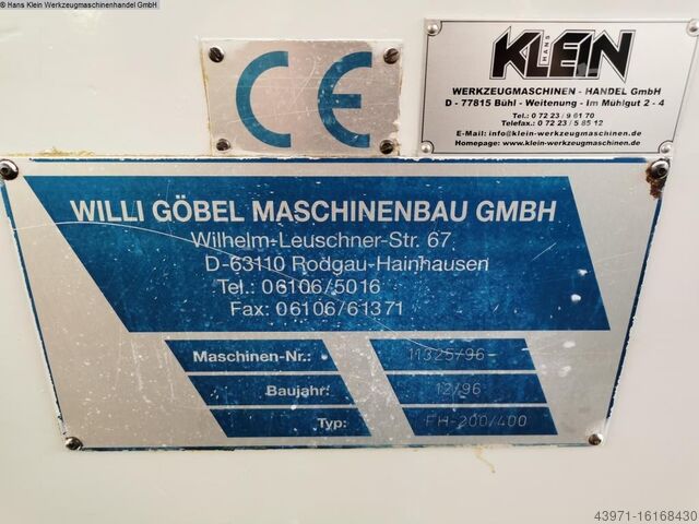 Rundschleifmaschine - Außen GOEBEL/MSO FH-200/400 CNC