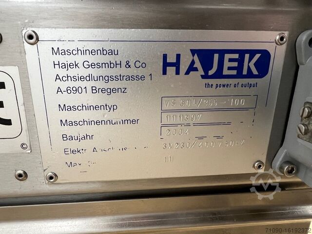 Thermoformeuse Hajek VS-30