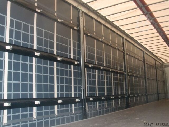 Pótkocsi platóval és ponyvával Schmitz Cargobull SCS 24/L-15.00 LANG Lenkachse Powercurt.