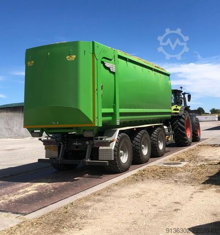 Mezőgazdasági konténer hidraulikus hátsó ajtóval Container-Vertrieb-Chemnitz Agrar Container / Silagecontainer