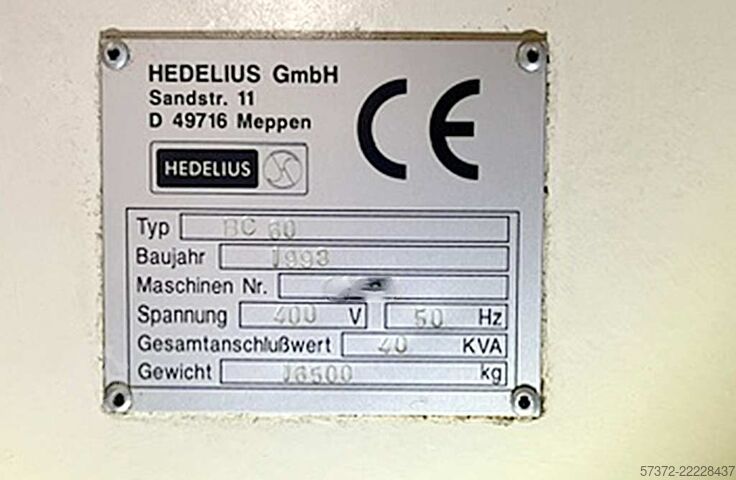 CNC megmunkáló központ Hedelius BC60