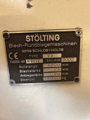 Kerek hajlítógép Stölting VB 342