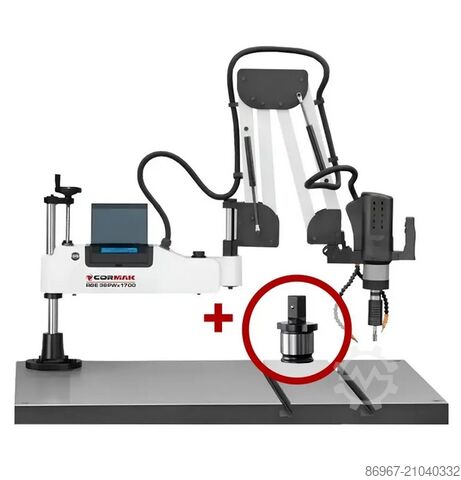 Gängmaskin + adapter CORMAK RGE36PWx1700 + adapter