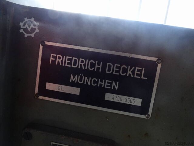 Machines de gravure Deckel GL1