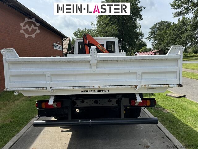 Háromirányú billenő teherautó IVECO ML75E16 3 S-Kipper Kran PK  9,4m-550 kg Greifer