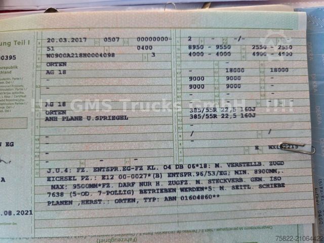 Flatbed truck with tarp MAN TGX 26.500 / Zug / Ret / Lenkachse / XL Zertifik