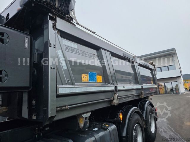 Three-sided tipper truck MERCEDES-BENZ Arocs 2653 / 6X4 / Meiller BORDMATIK / 50mm AHK