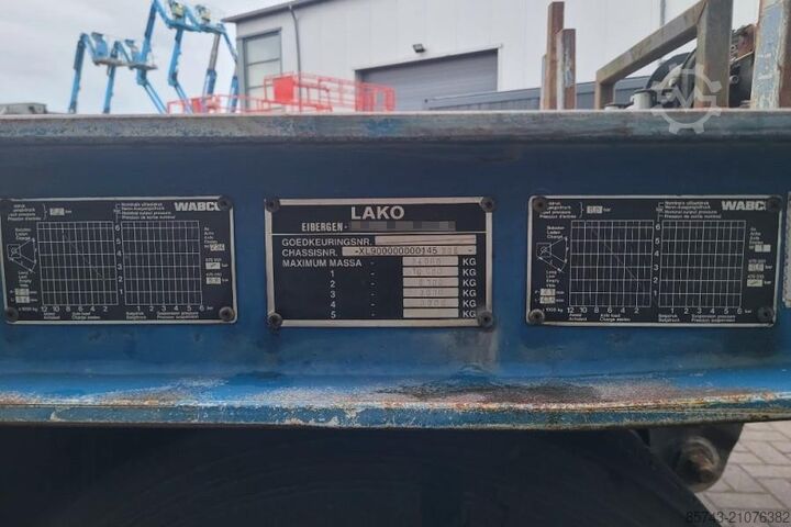 Lako SDA-434 Nederlandse registratie, 4 assen, 25,5 ton laadvermogen Lako SDA-434 Dutch Registration, 4 Axles, 25.5t Loading