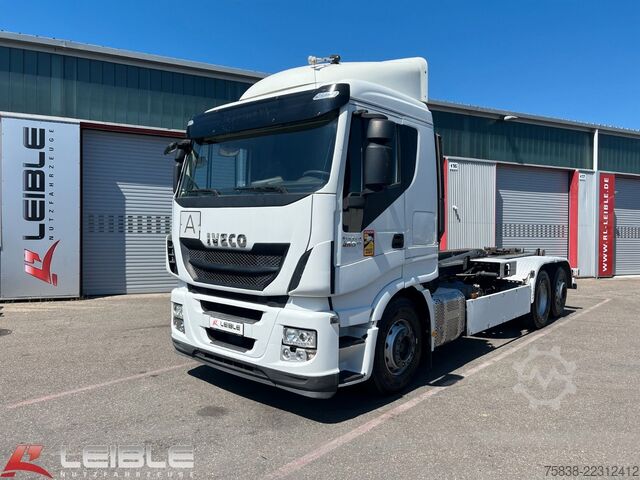Camión portacontenedores de gancho IVECO Stralis AS 260/460*Gergen*Retarder*Lift/Lenk*