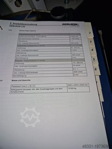 Bevel Gear Milling Machine Arc Gearing OERLIKON C28